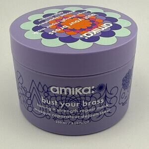 amika bust your brass toning + strength repair mask 8 Oz 250ml